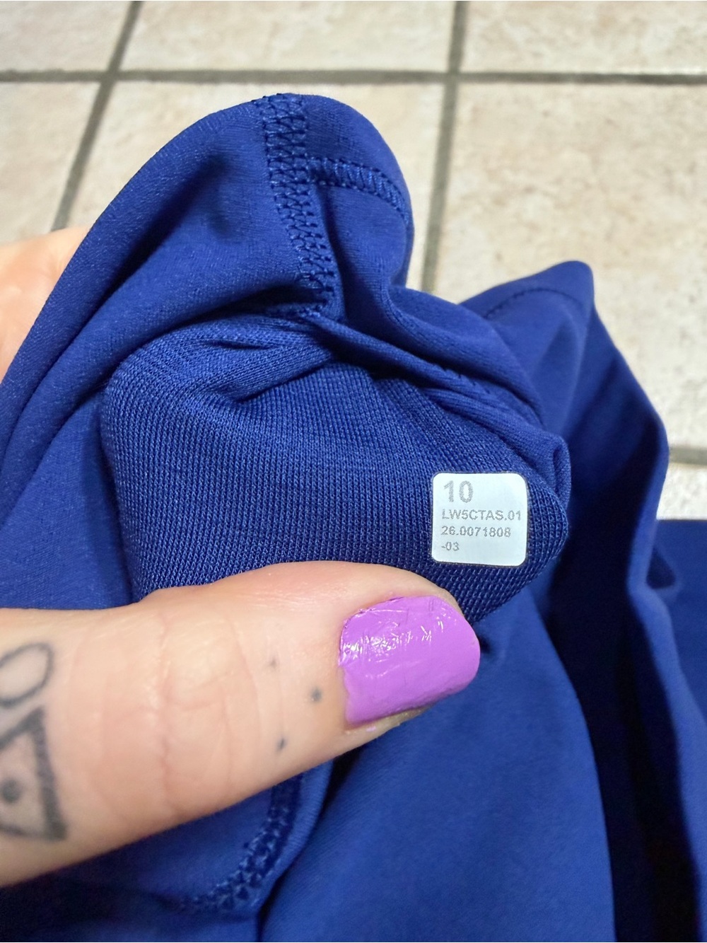 NWT Lululemon Align High-Rise Pant 25” (Clubhouse Blue) Size 10 - Picture 7 of 7